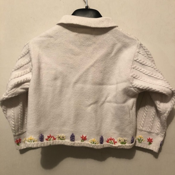 Gymboree Flowers Button-Down Knit Long Sleeve - Picture 2 of 4
